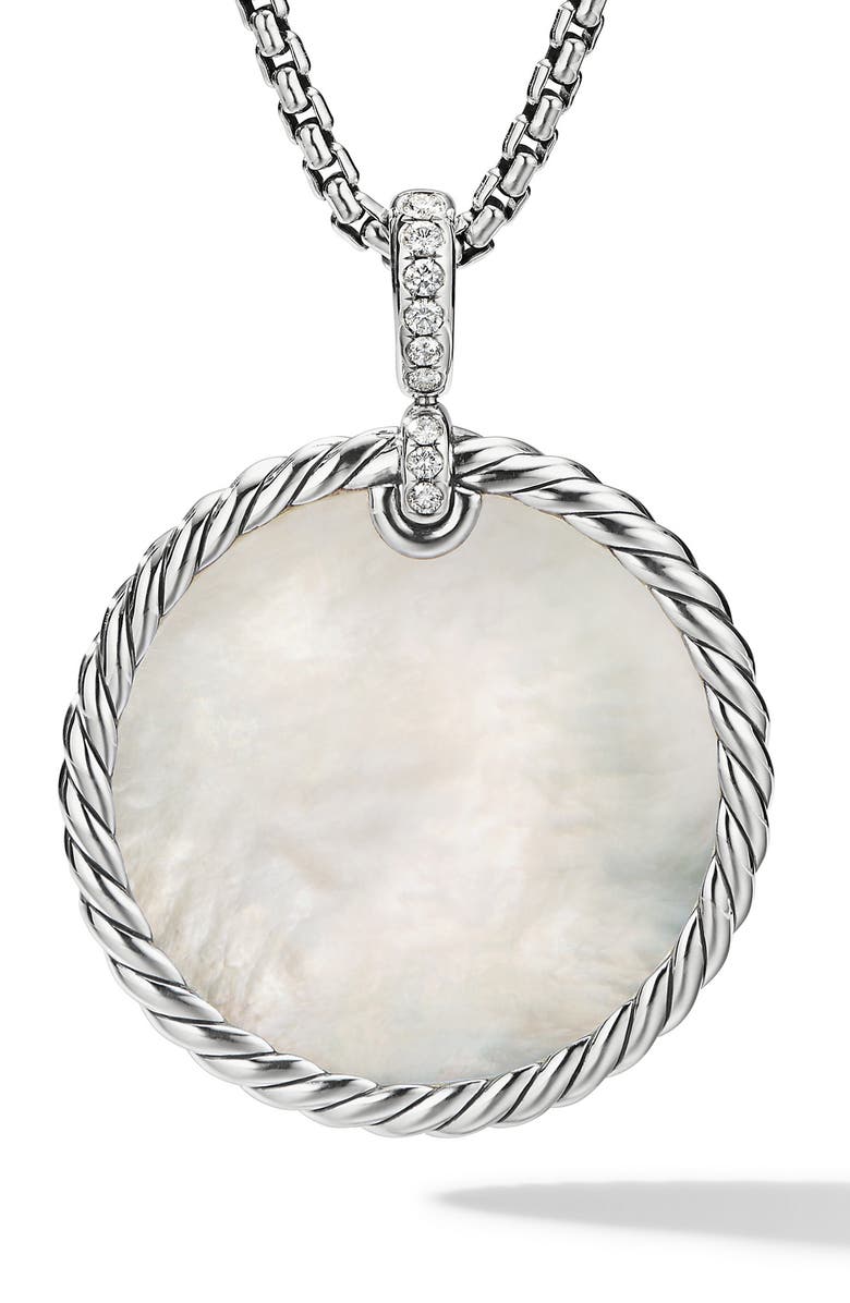 David Yurman Elements Disc Pendant, Alternate, color,