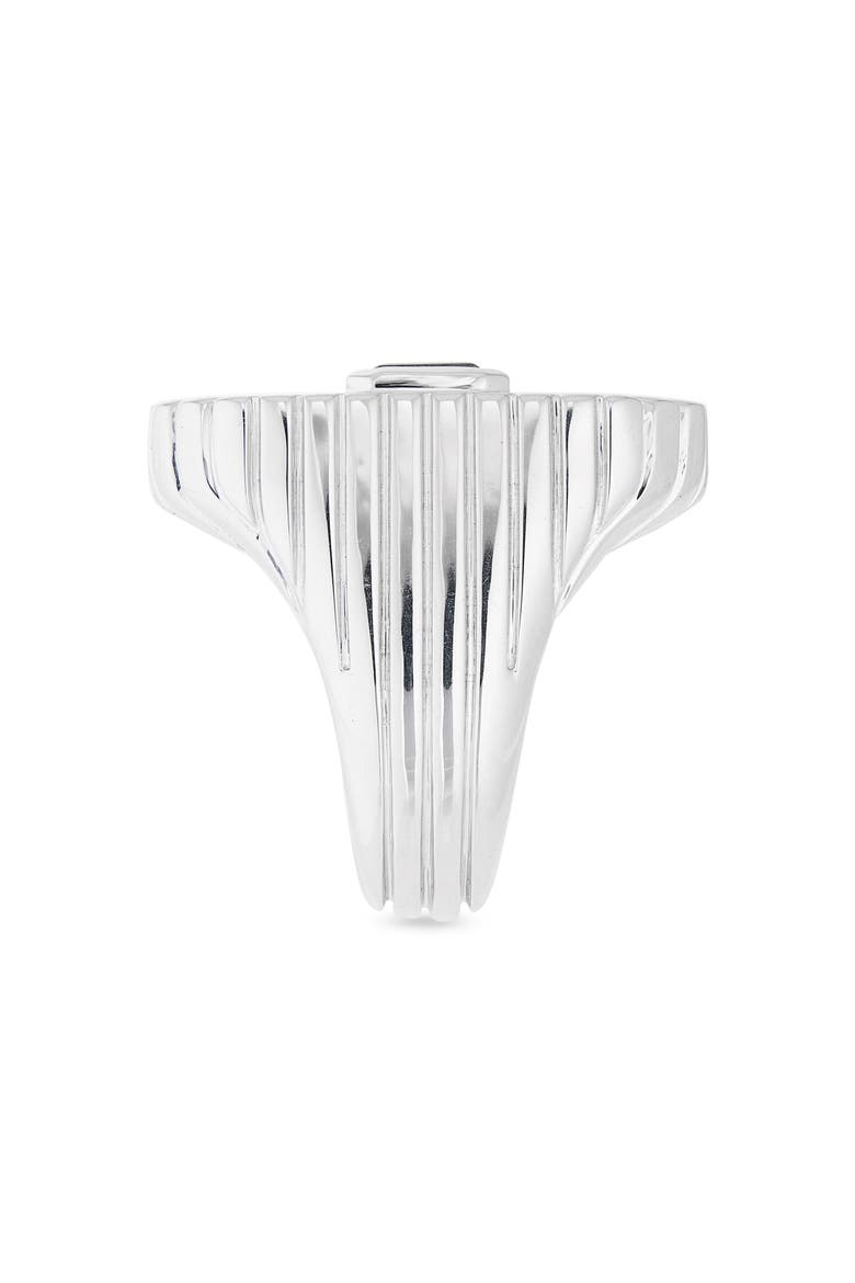 Ray of Light Sterling Silver & White Topaz Jumbo Ring, Alternate, color, WHITE TOPAZ