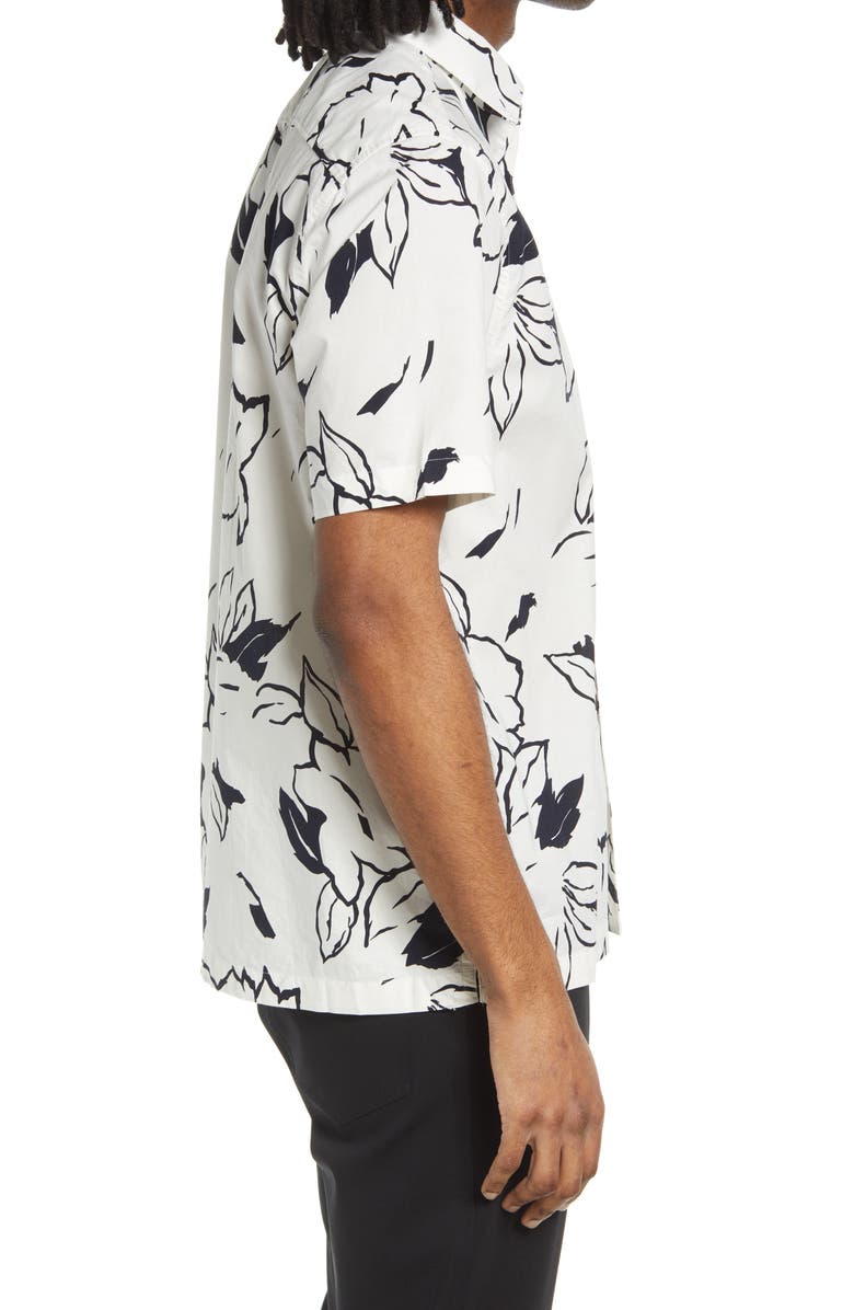 Ted Baker London Ashby Floral Short Sleeve Button-Up Shirt, Alternate, color, 