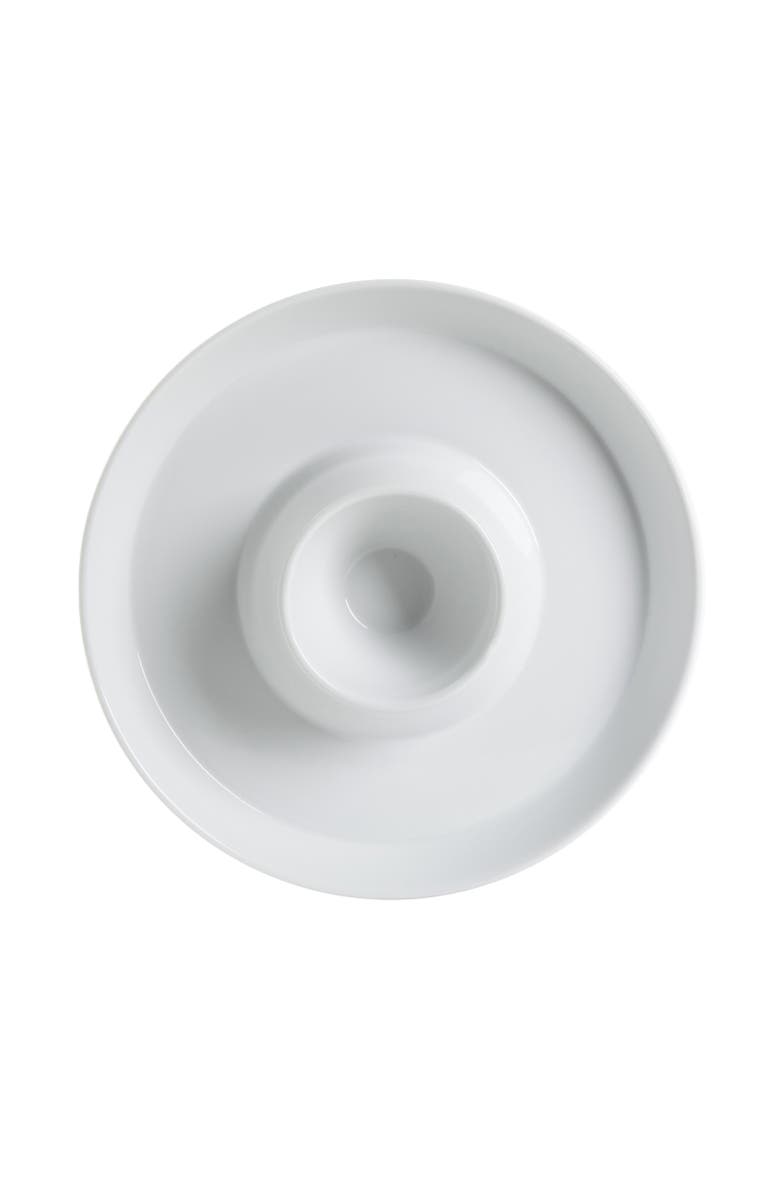 Gibson Elite Gracious Dining 12 Inch Chip and Dip Bowl, Main, color, White