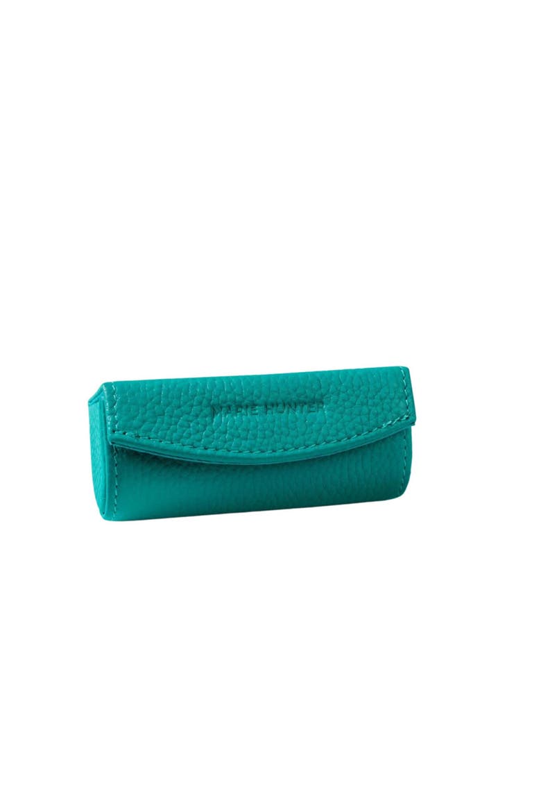 Leather Lipstick Case, Main, color, Sarcelle
