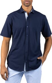 TailorByrd Slub Pique Button-Up Shirt