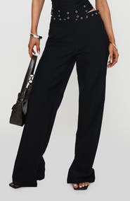 Princess Polly Passionette Grommet Wide Leg Pants
