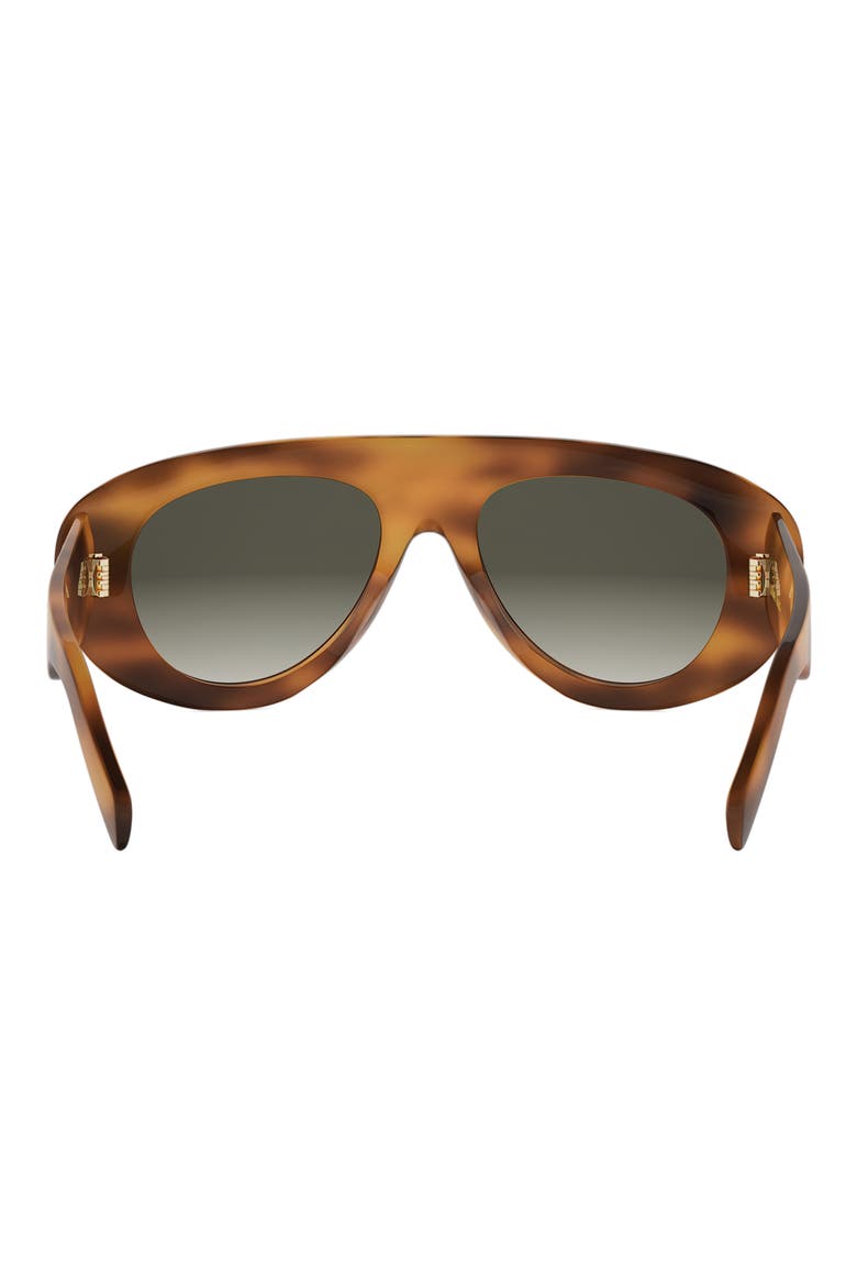 Triomphe Stamp 52mm Gradient Pilot Sunglasses, Alternate, color, BLNDHAV/BRNG