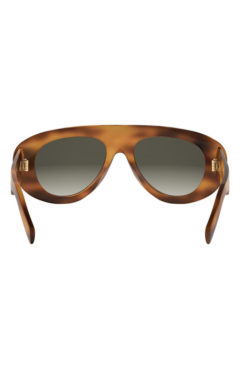CELINE Triomphe Stamp 52mm Gradient Pilot Sunglasses, Alternate, color, 
