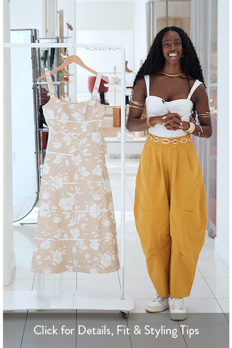 Floral Jacquard A-Line Dress video