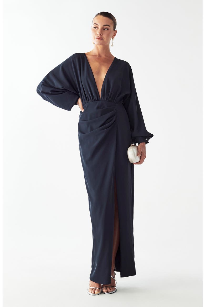 Elena Maxi Dress, Alternate, color, Midnight Blue