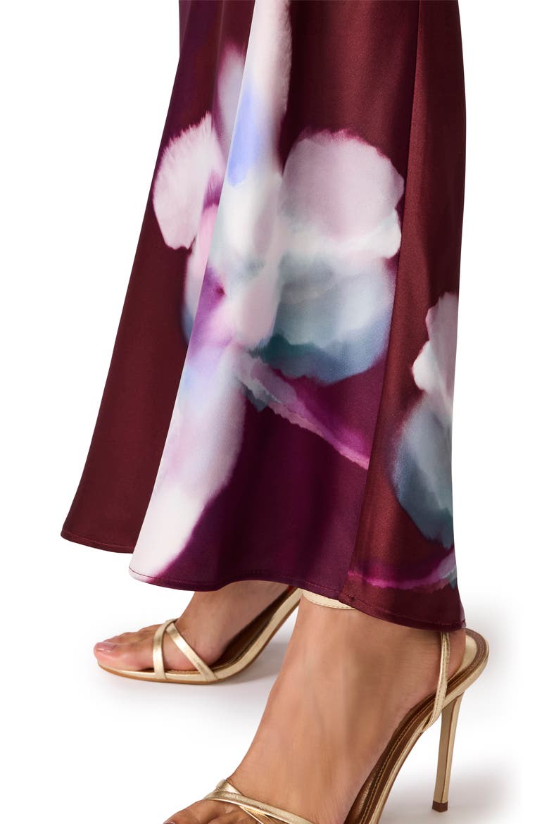 Atara Print Maxi Dress, Alternate, color, PURPLE WINE