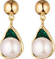 EYE CANDY LOS ANGELES Agnes Freshwater Pearl Drop Earrings
