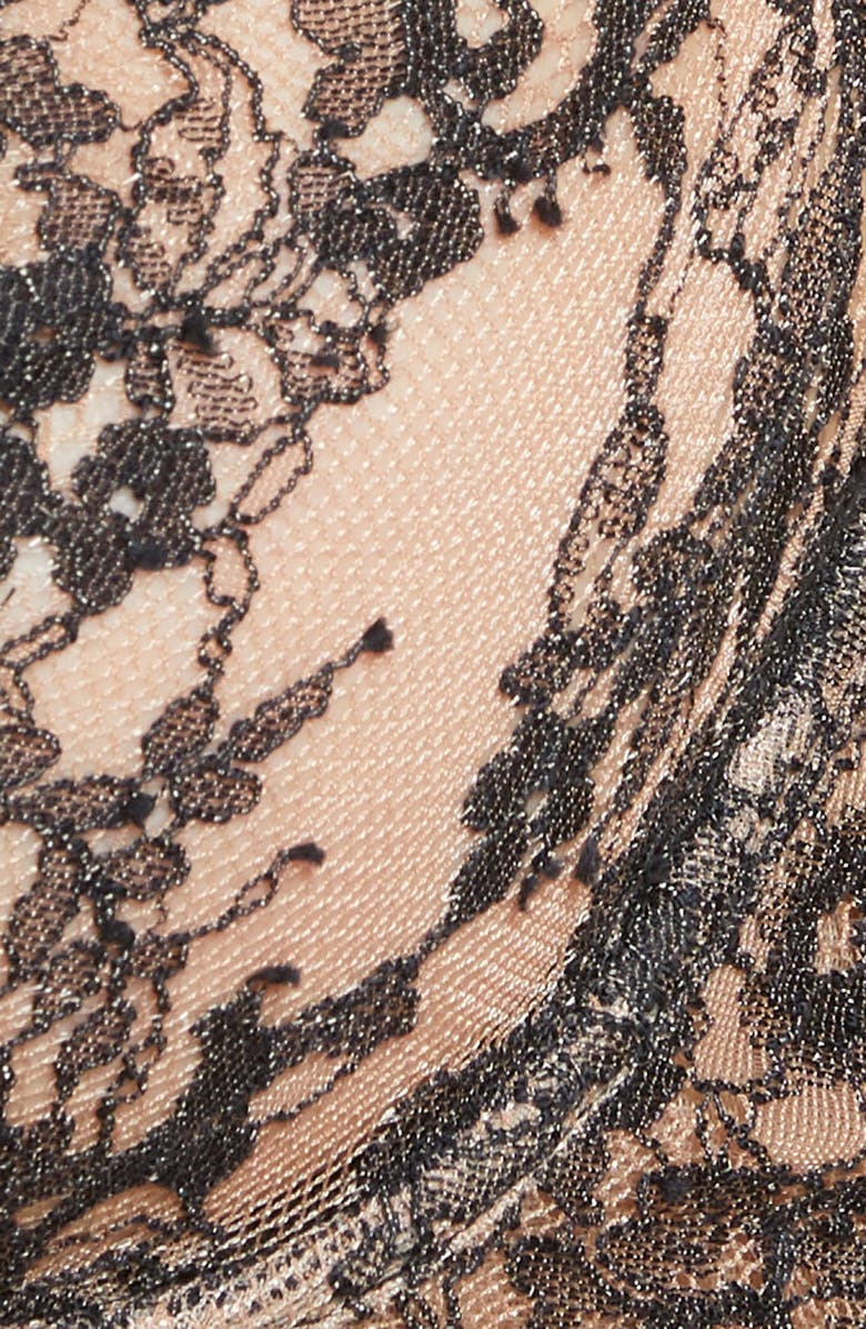 Skarlett Blue Entice Underwire Balconette Bra, Alternate, color, Black / Nylon