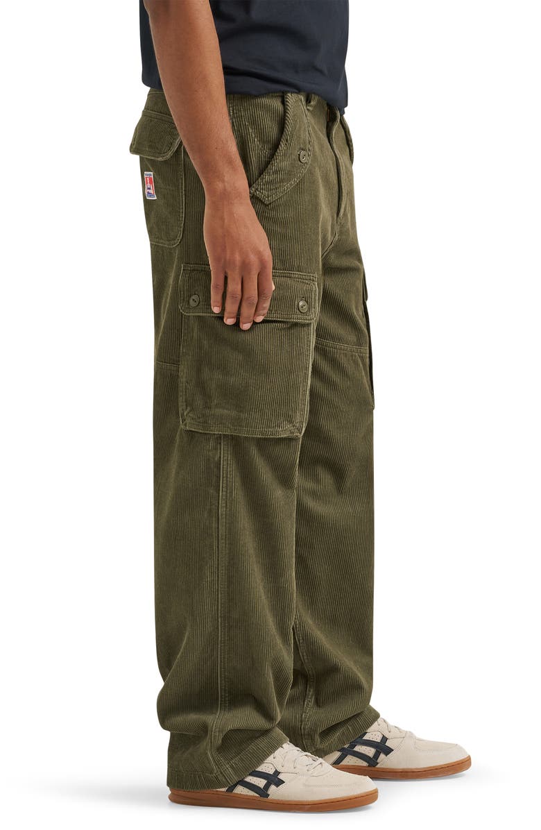 Wrangler Casey Jones Cotton Corduroy Cargo Pants, Alternate, color, Ivy Green