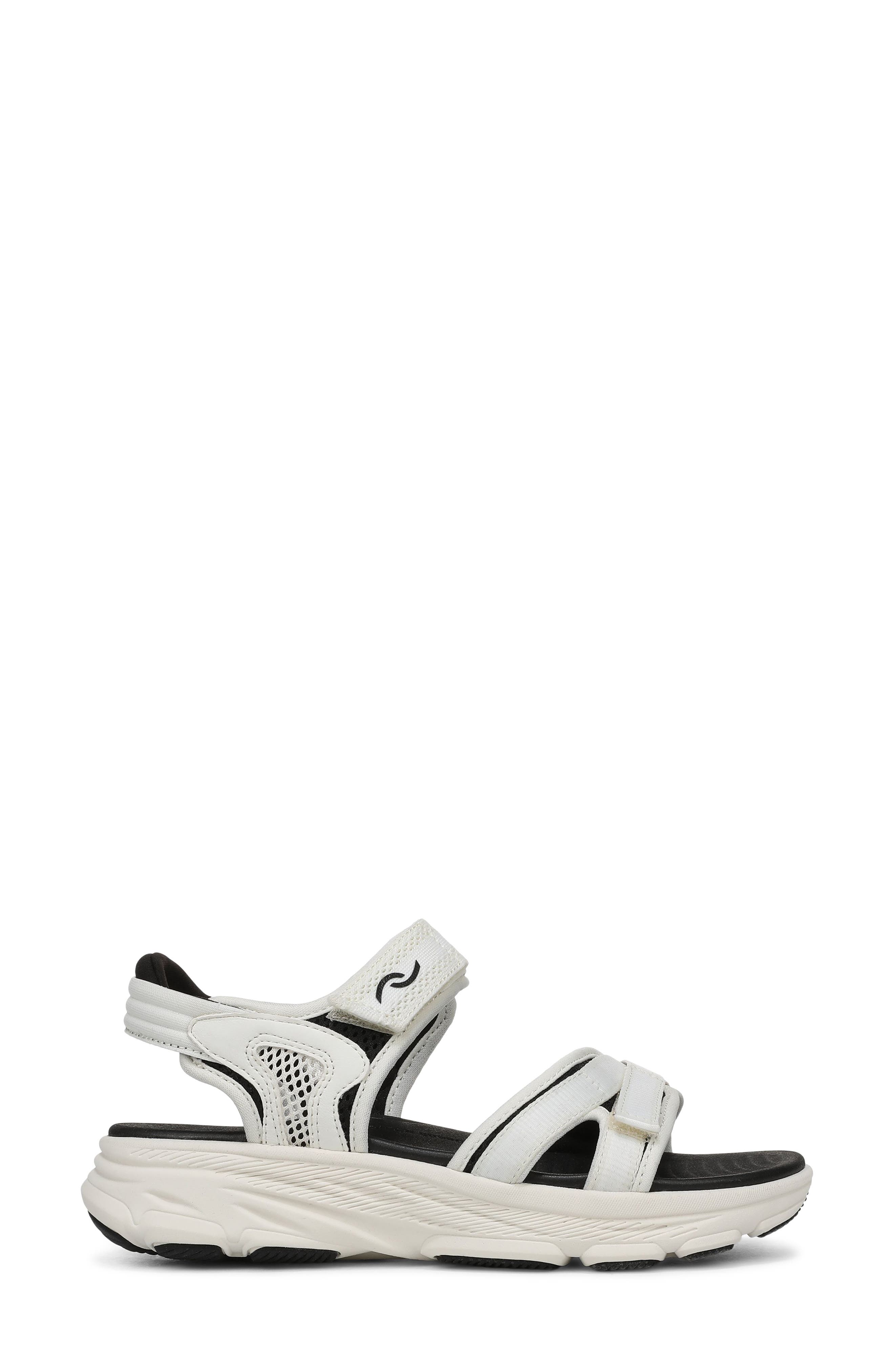 Rykä Devomax Sandal, Alternate, color, Egret Black