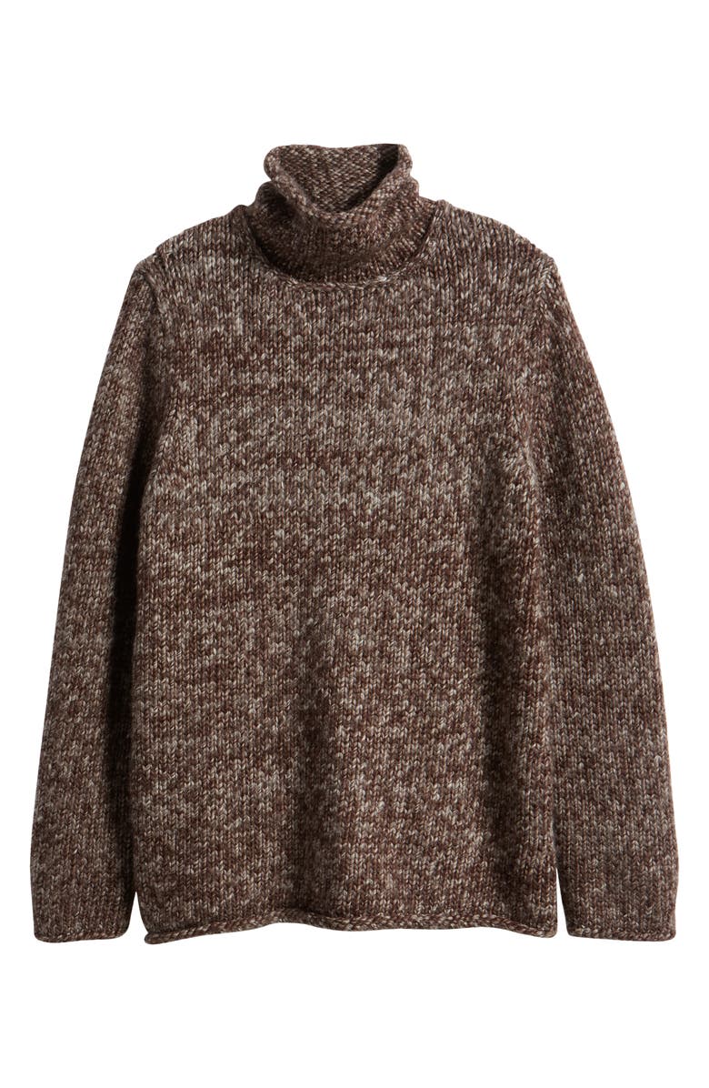 COS Marled Wool Turtleneck Sweater, Alternate, color, 