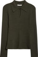 Emilia Wickstead Ambrose Keyhole Polo Wool Sweater