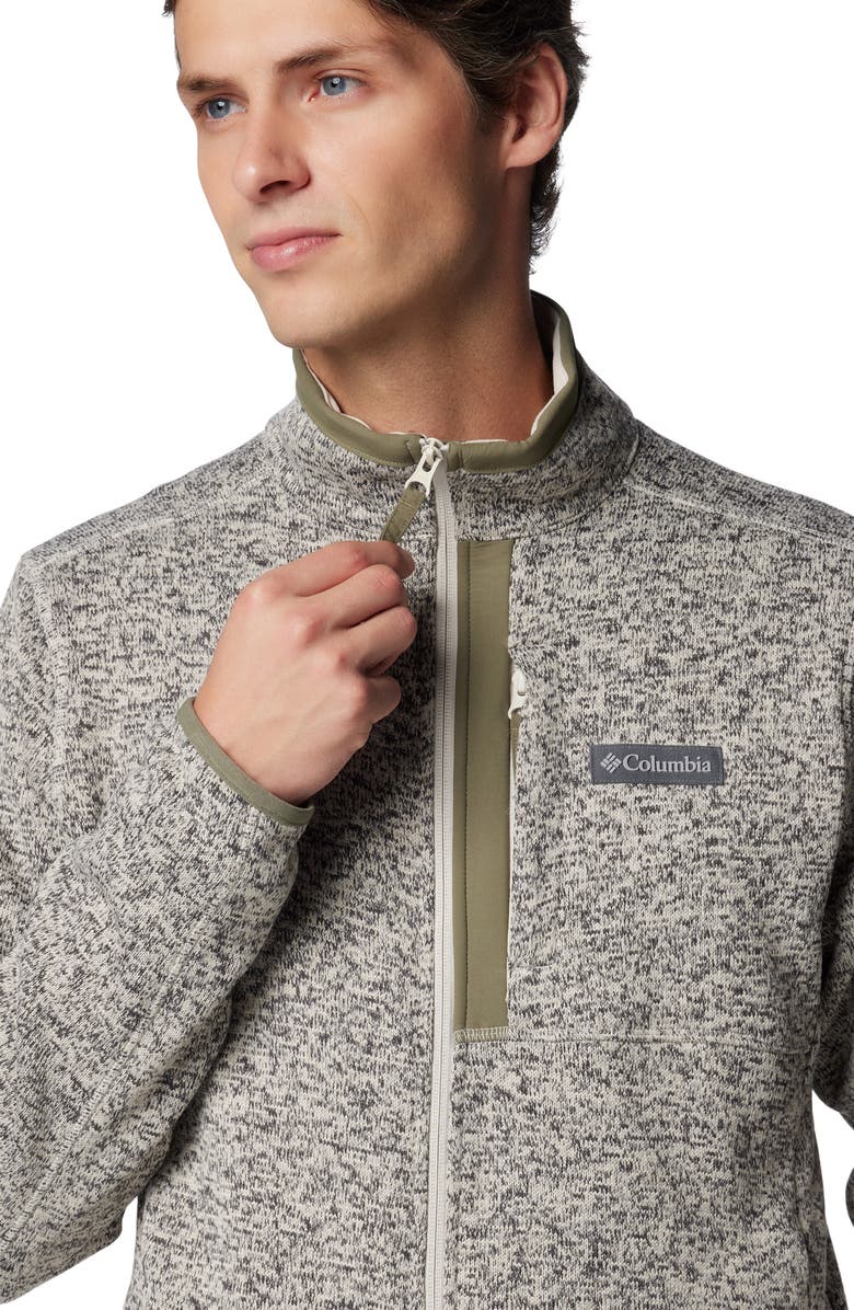 Columbia Sweater Weather Fleece Jacket, Alternate, color, Dark Stone Heather