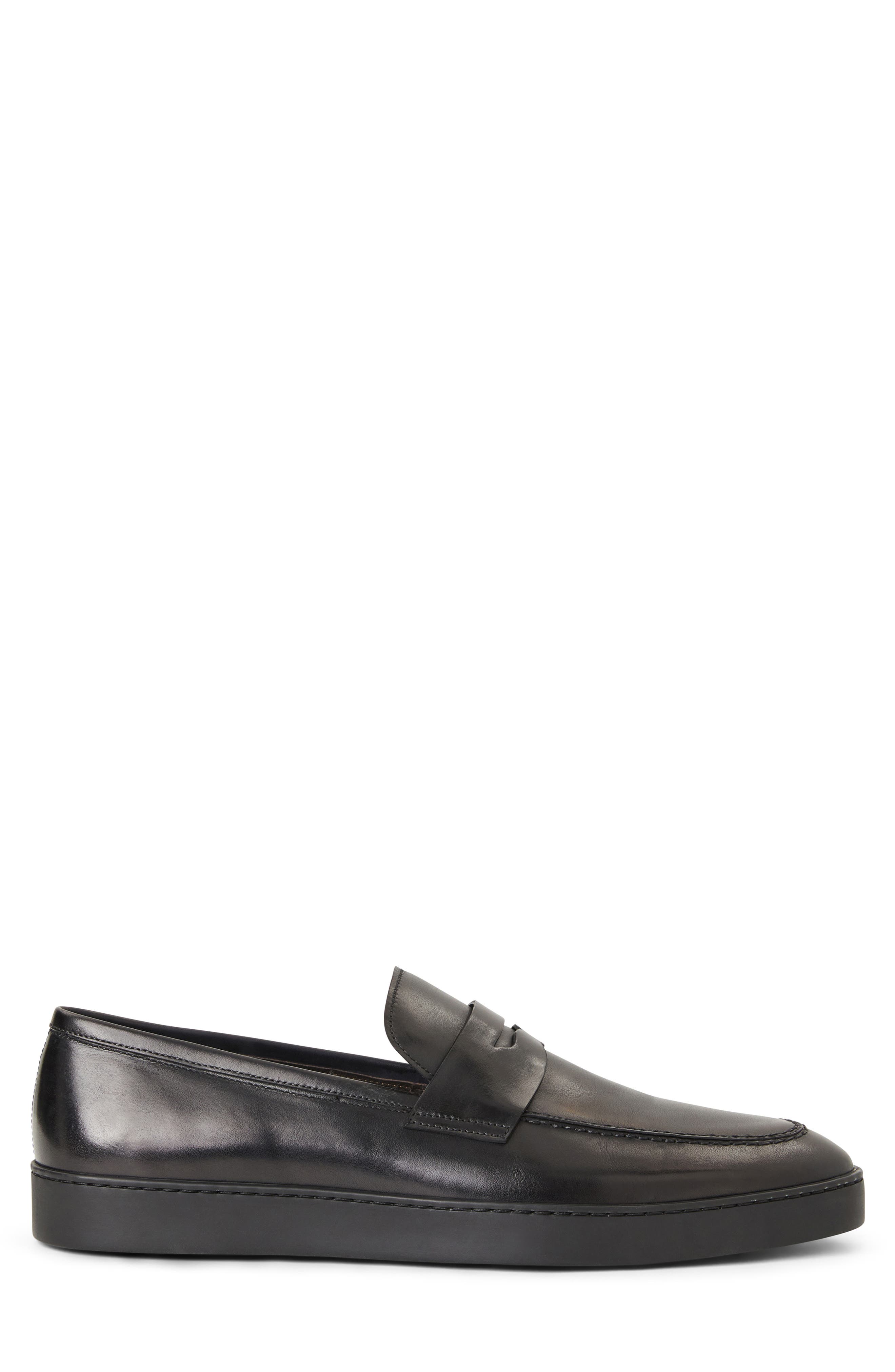 Bruno Magli Prato Penny Loafer, Alternate, color, Black