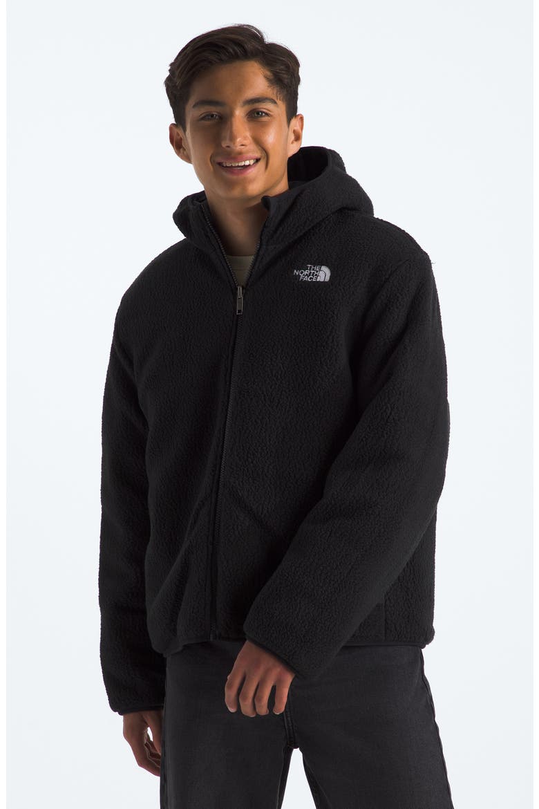Kids' Shasta Water Repellent Reversible Hooded Jacket, Alternate, color, TNF BLACK