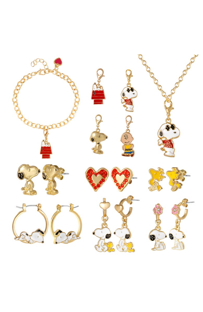 PEANUTS Snoopy Advent Calendar 12-Piece Jewelry Set, Alternate, color, Multicolor