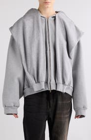 Balenciaga Incognito Oversize Zip-Up Hoodie | Nordstrom
