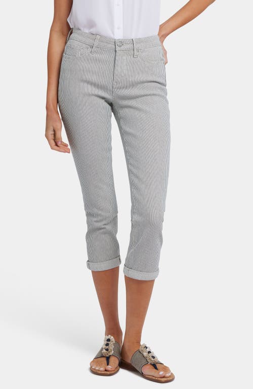 Nydj Chloe Cuff Capri Jeans In Luarca Stripe