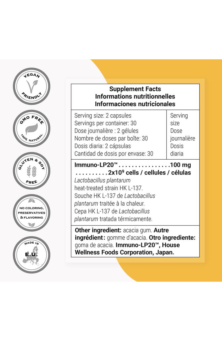 SuperSmart Lactobacillus Plantarum, Alternate, color, NO COLOR