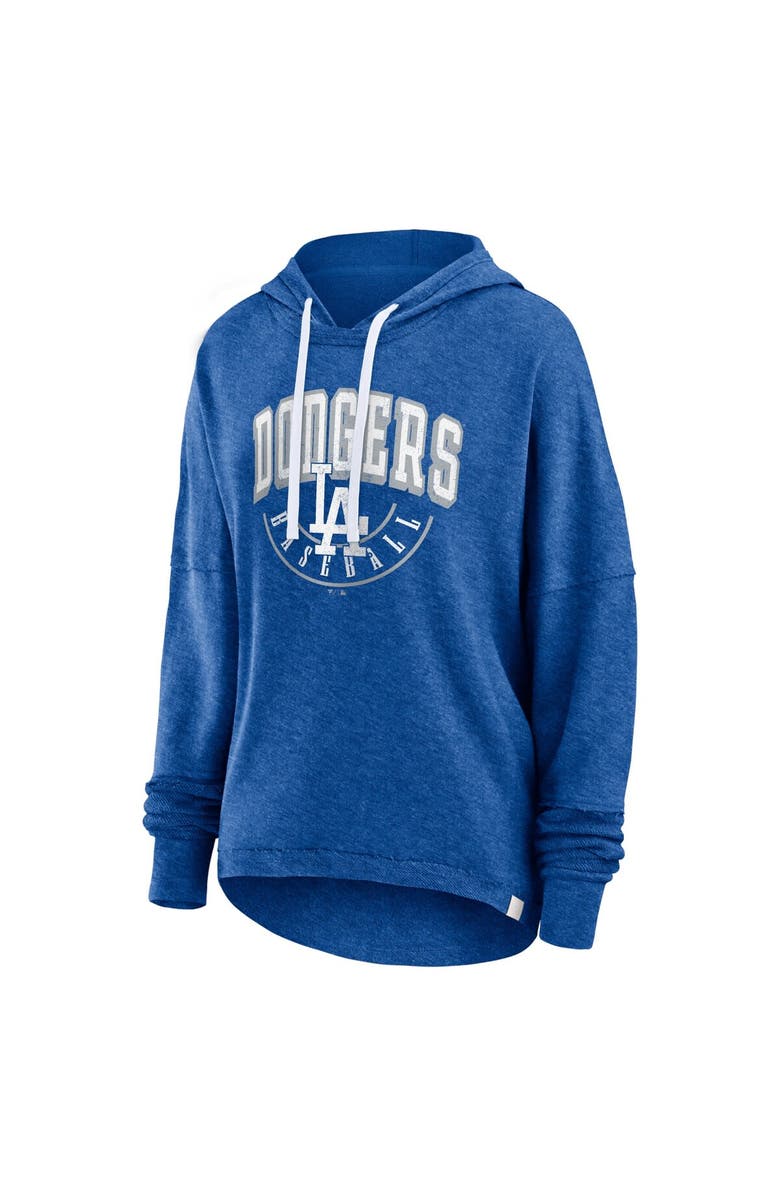 FANATICS Women's Fanatics Branded Heather Royal Los Angeles Dodgers Luxe Pullover Hoodie, Alternate, color, 