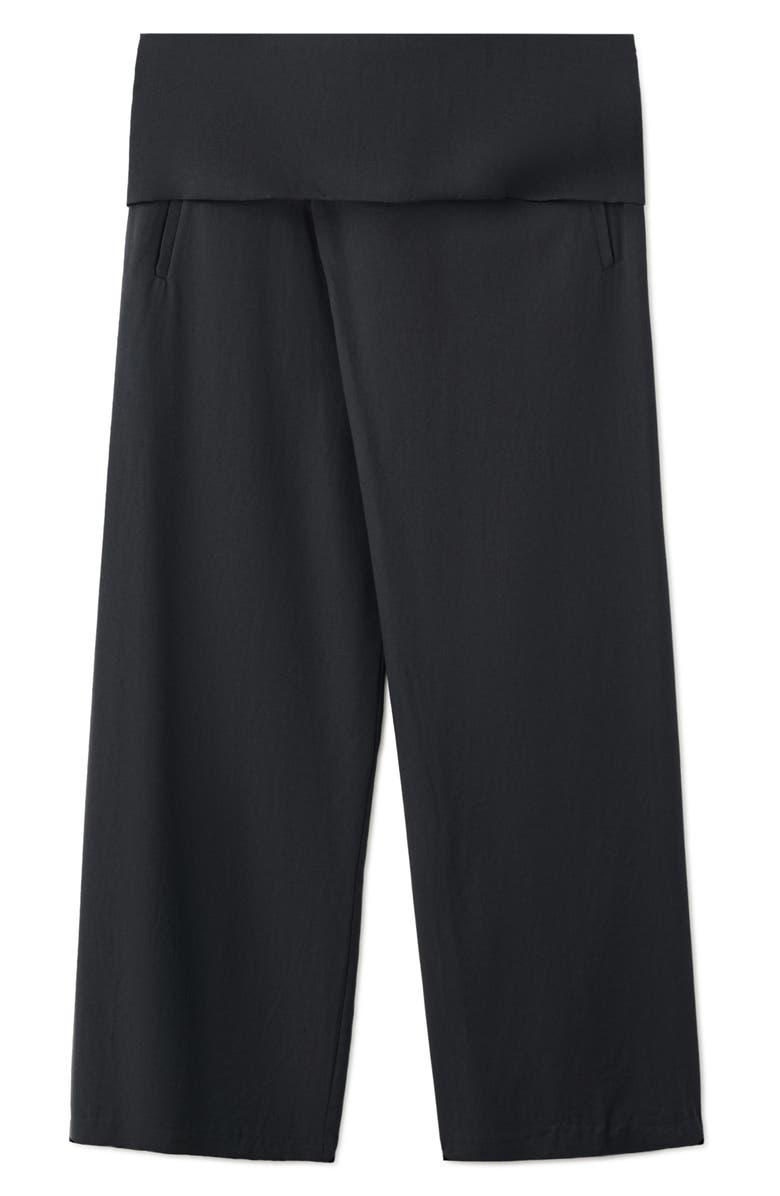 MANGO Foldover Straight Leg Pants, Main, color,