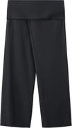 MANGO Foldover Straight Leg Pants