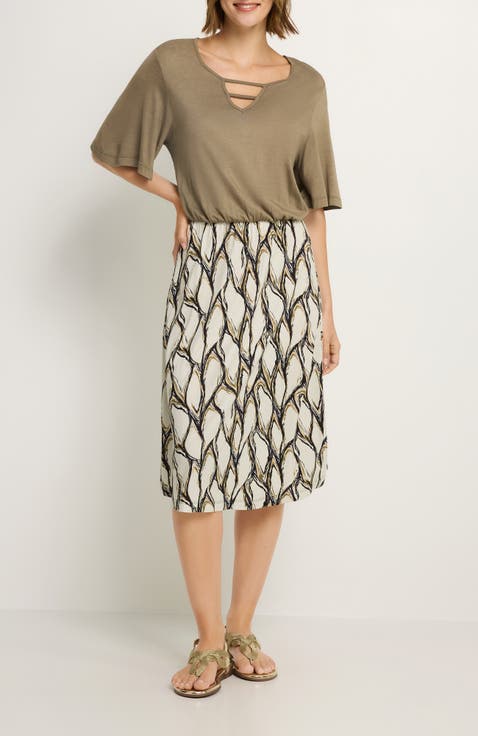 Women's 2-In-1 Short Sleeve Dress