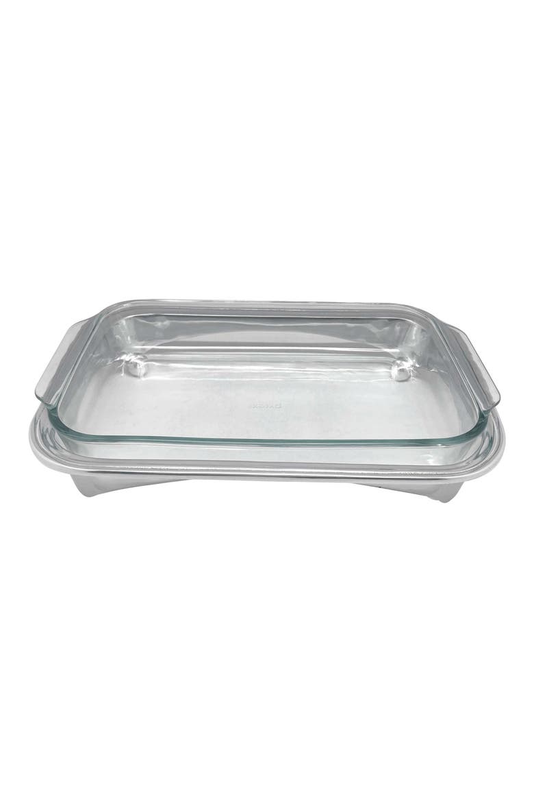 Signatura Oblong Casserole Caddy, Main, color, SILVER