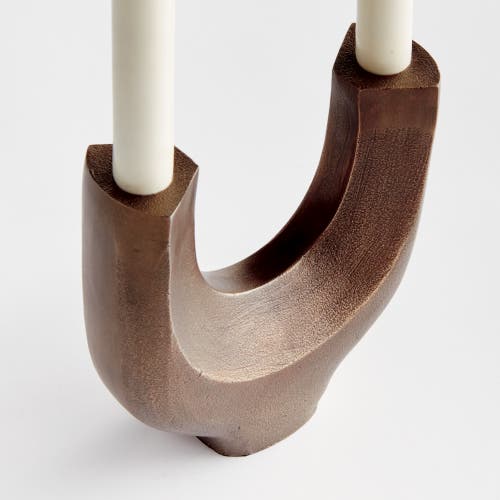 Napa Home & Garden Zoey 2-taper Candelabra Candle Holder In Brown