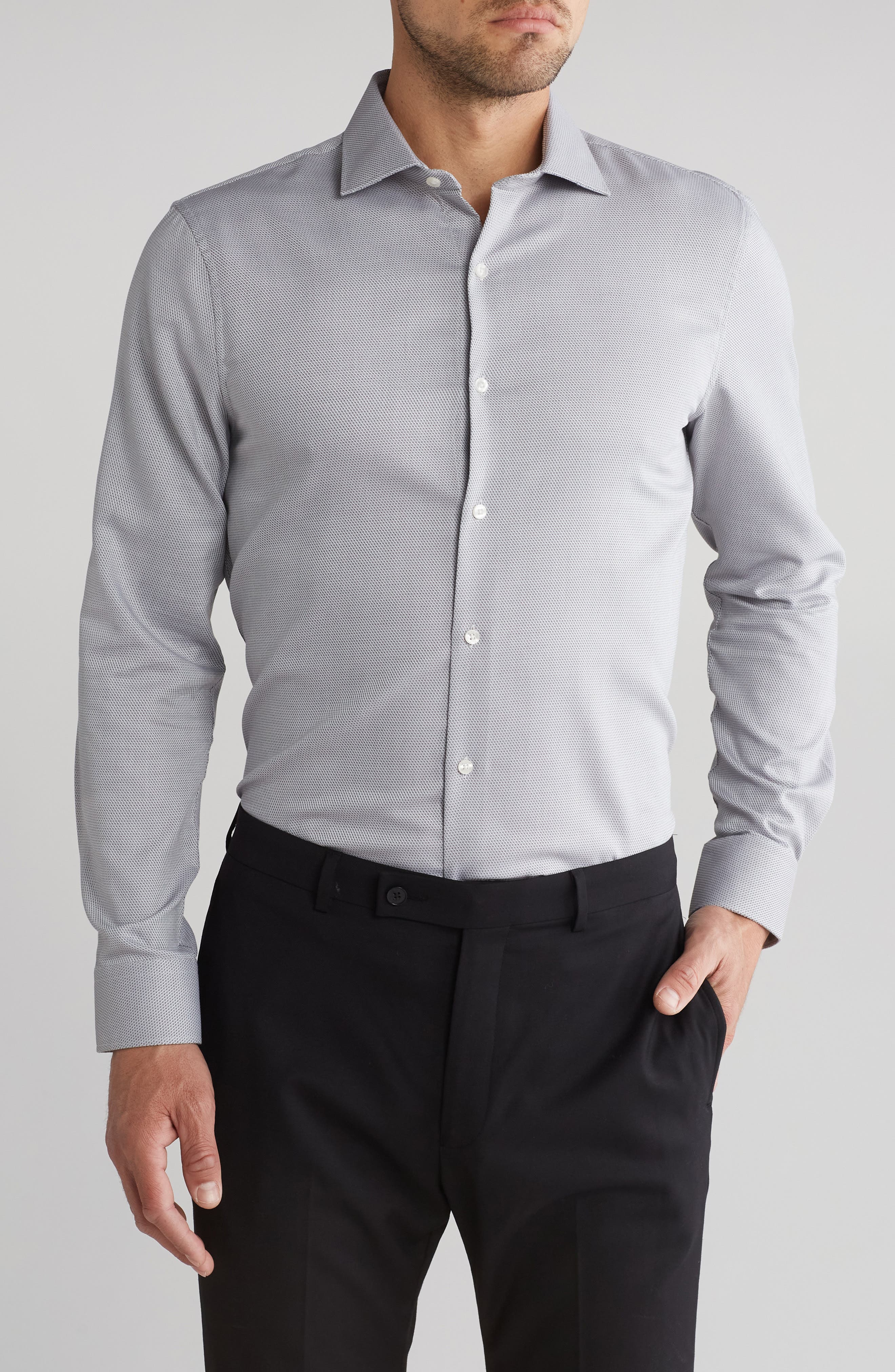 Perry Ellis King Slim Fit Micro Dot Shirt