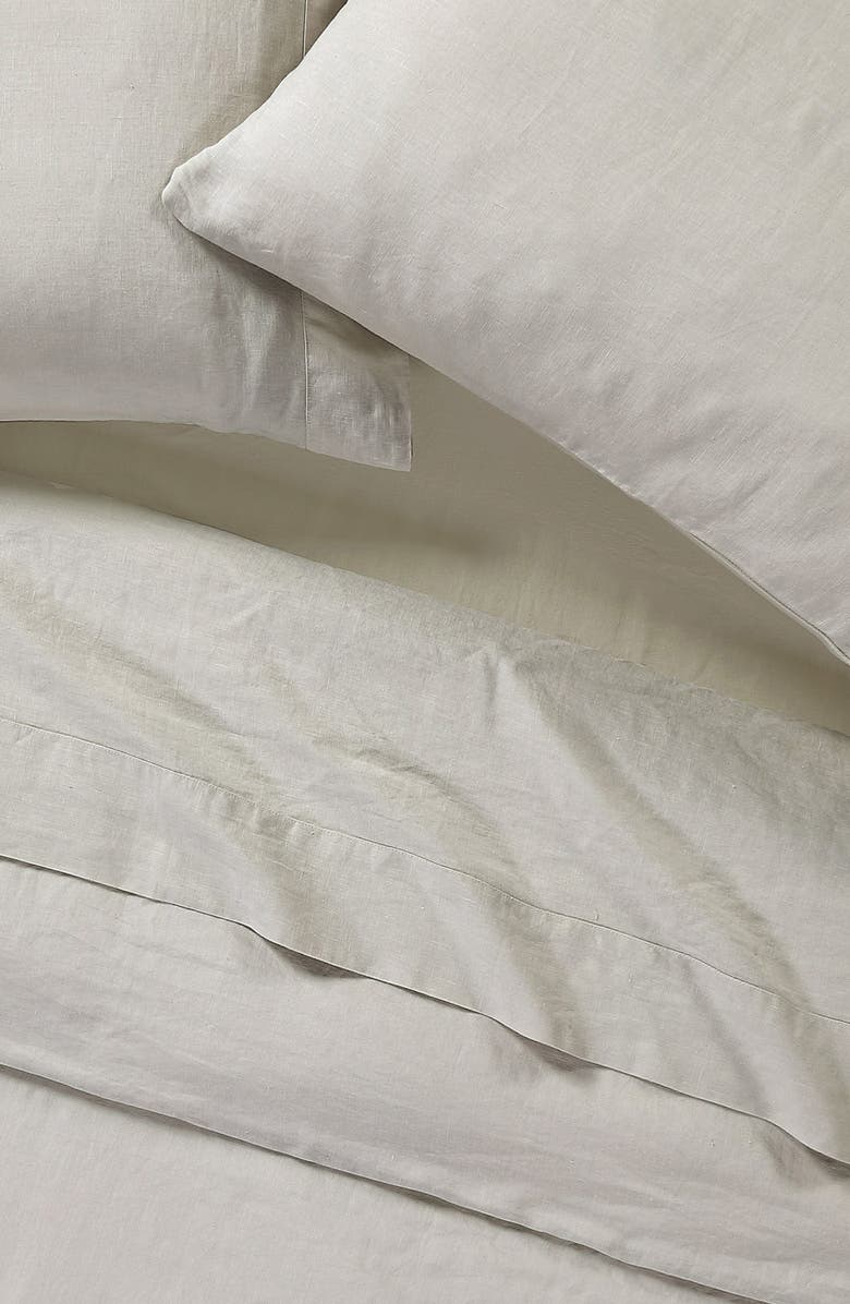 Sijo French Linen Sheet Set, Alternate, color, Fog