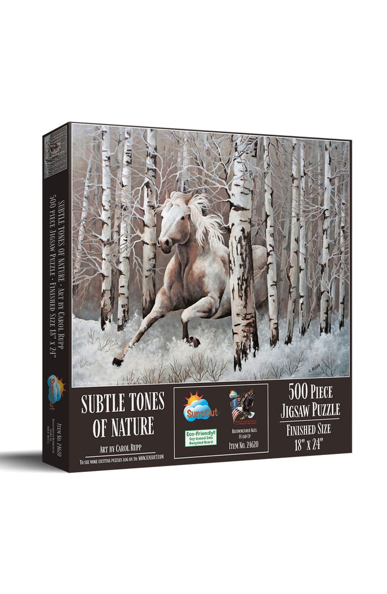 Sunsout Subtle Tones of Nature 500 piece Jigsaw Puzzle for Adults, Main, color, Multicolor