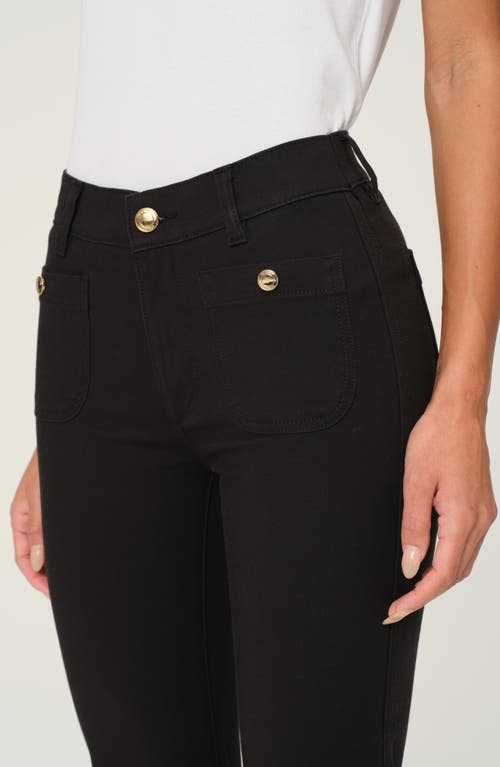 Dl1961 Mara Straight Mid-rise Instasculpt Ankle Jeans In Black