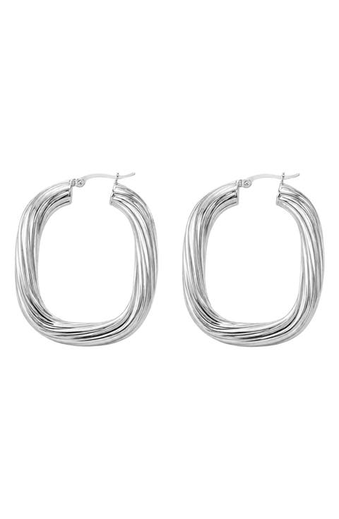 The Large Mirae Hoop Earrings