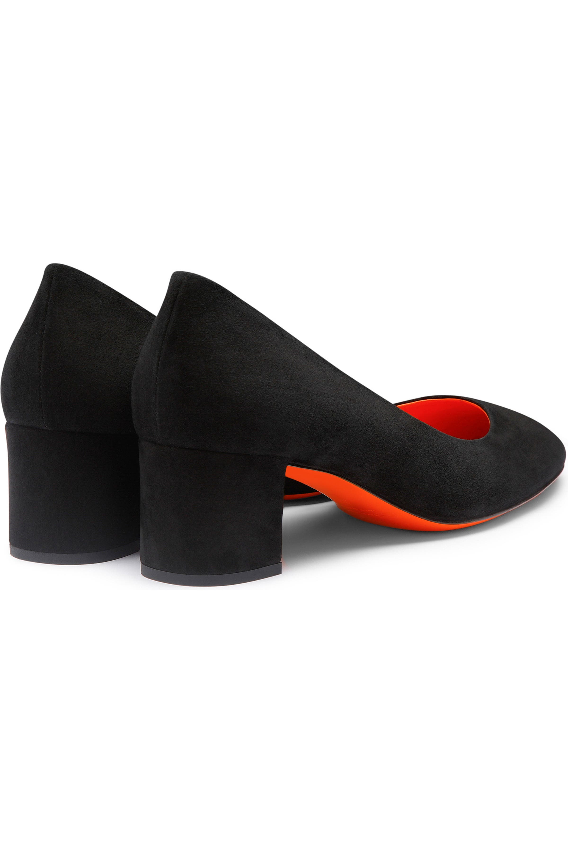 Santoni Suede low-heel pump, Alternate, color, 