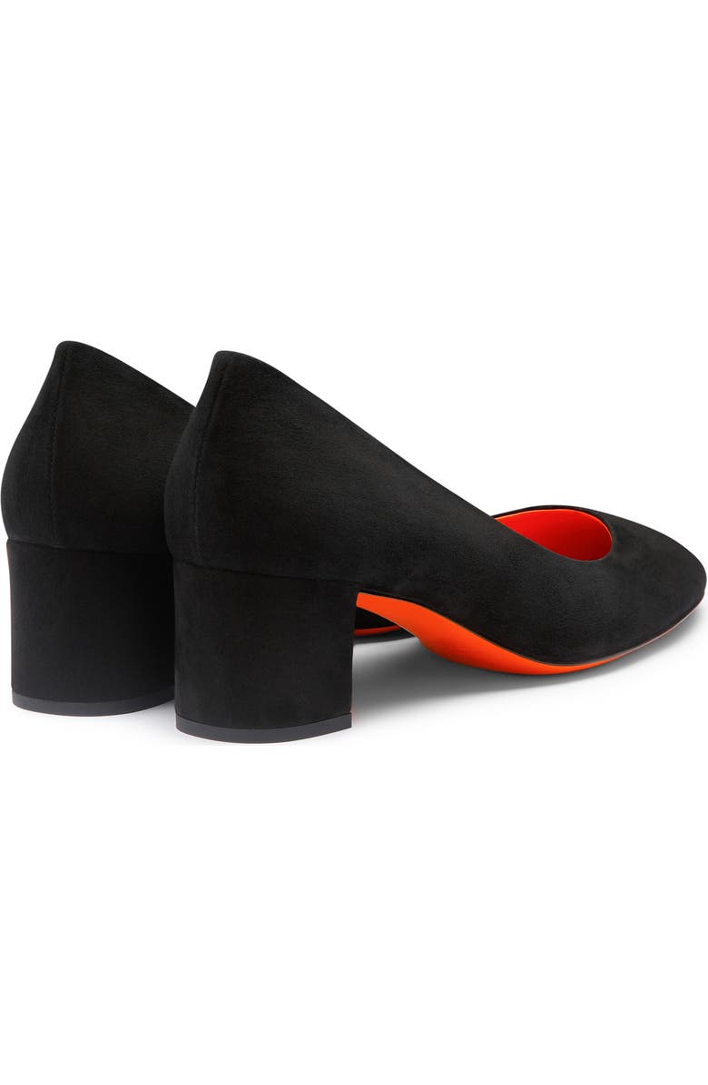 Santoni Suede low-heel pump, Alternate, color,