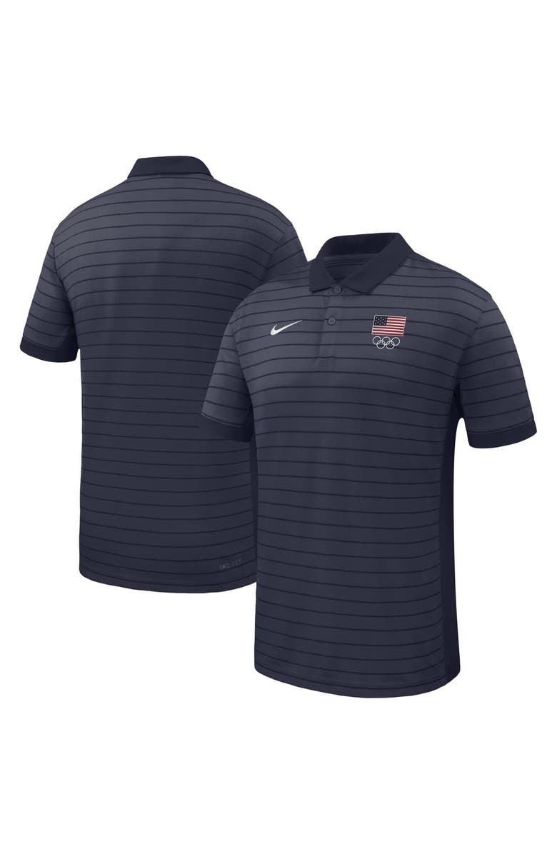 Nike Men's Nike  Navy Team USA Team Victory Stripe Polo, Main, color, 