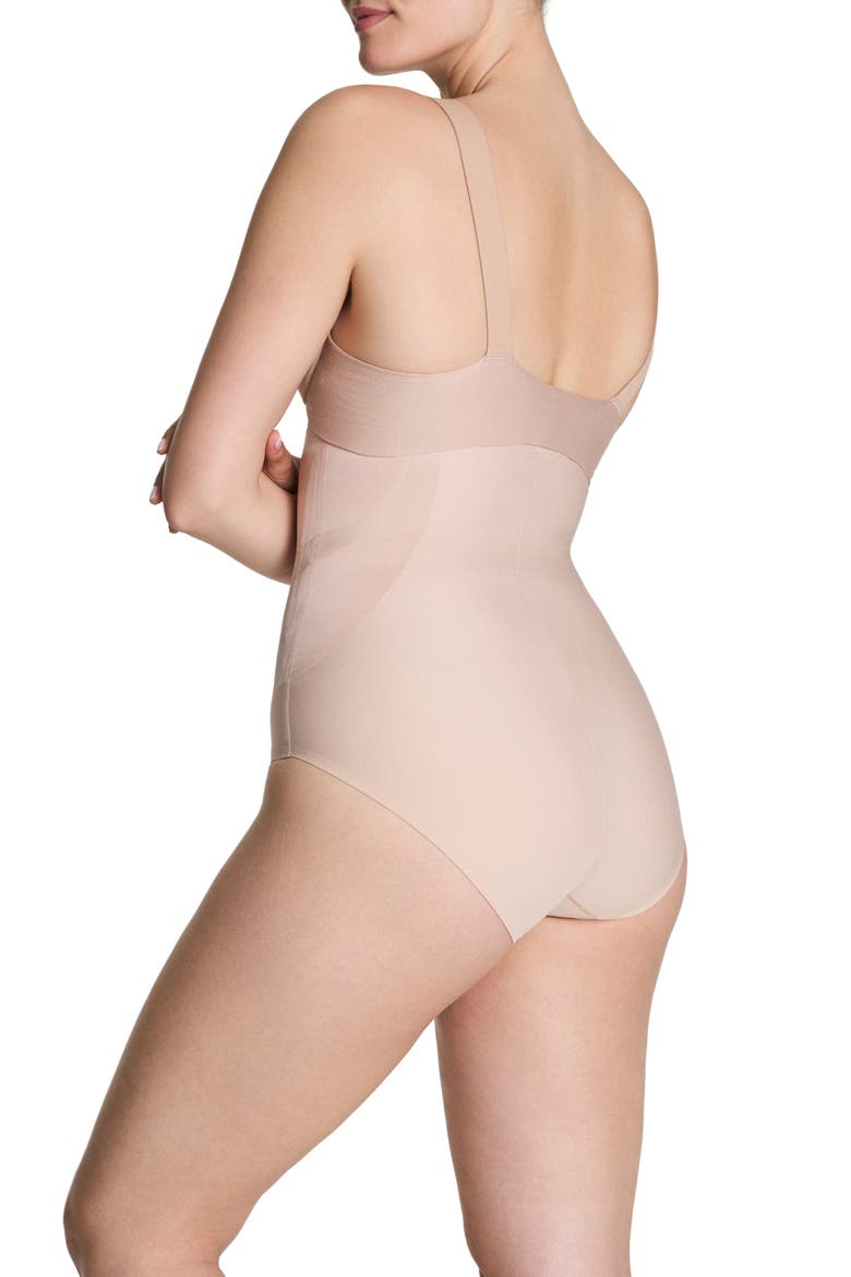 High Waist Briefs, Alternate, color, CHAMPAGNE BEIGE