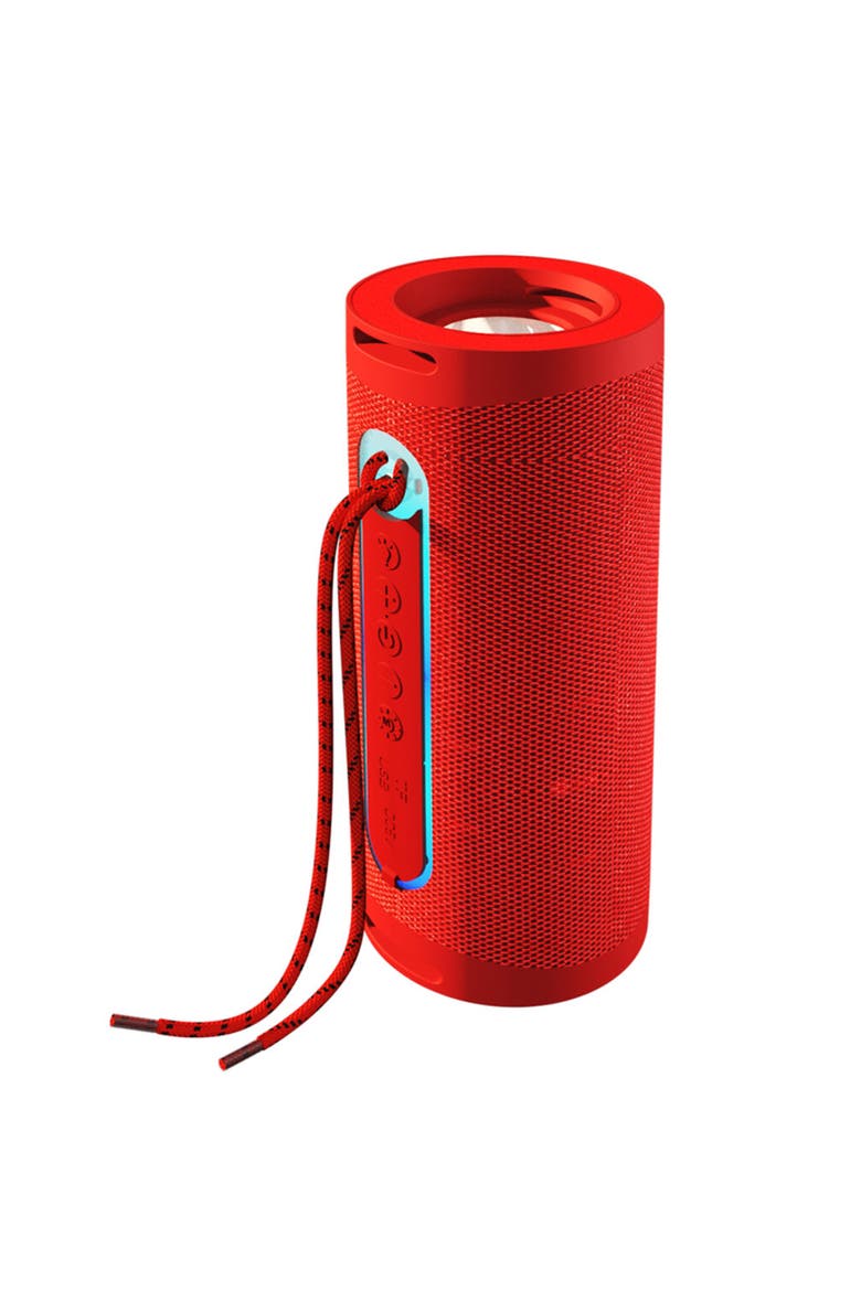 Bluetooth Portable Speaker With LED Flashlight, Main, color, Red