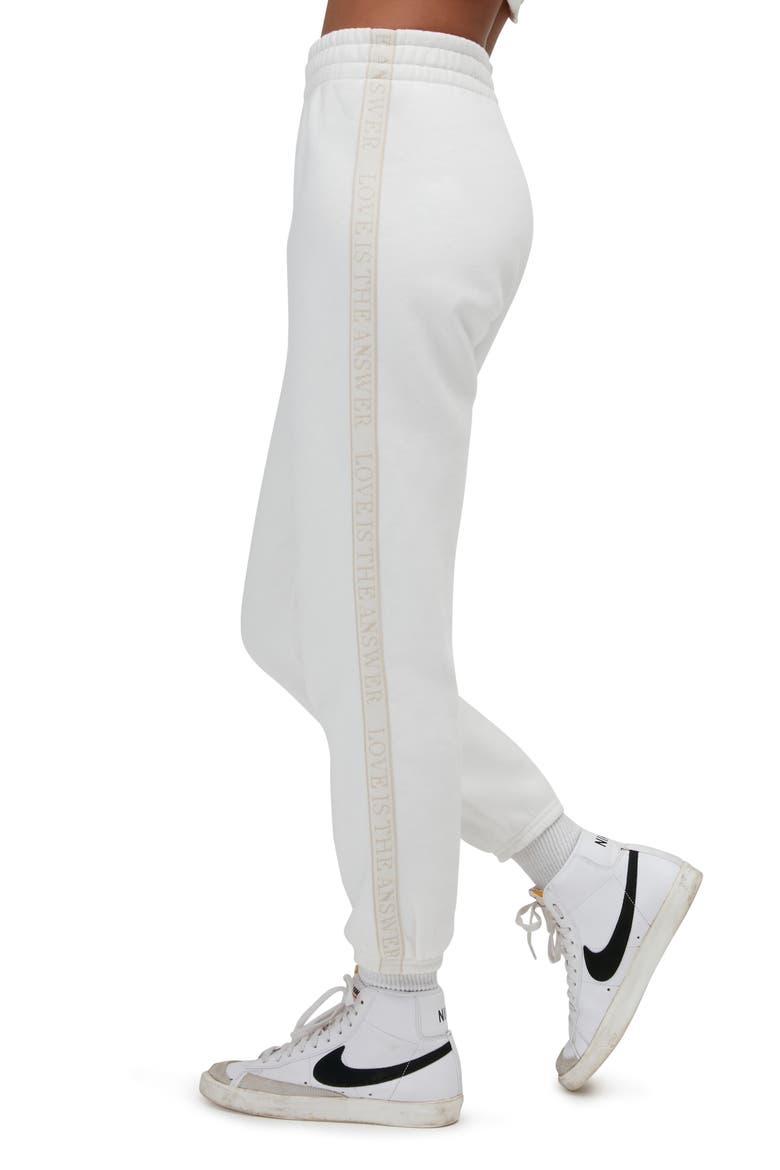 Love High Waist Cotton Joggers, Alternate, color, STONE