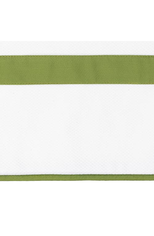 Matouk Louise Piqué Boudoir Pillow Sham In Green