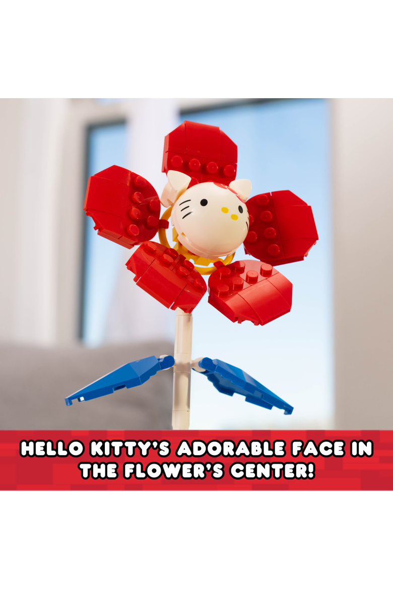 Hello Kitty Flower & Vase Building Set, Alternate, color, Red