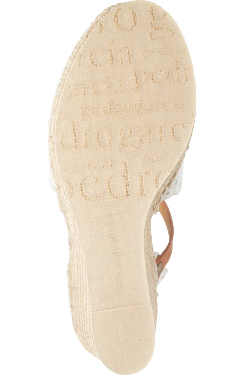 Pedro Garcia Olen Espadrille Wedge Pump, Alternate, color, Meringue Satin