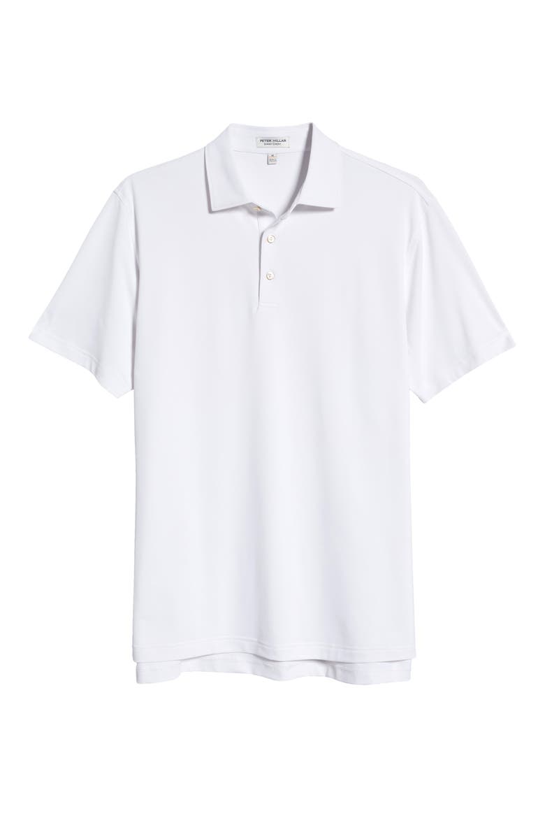 Solid Performance Polo, Alternate, color, WHITE