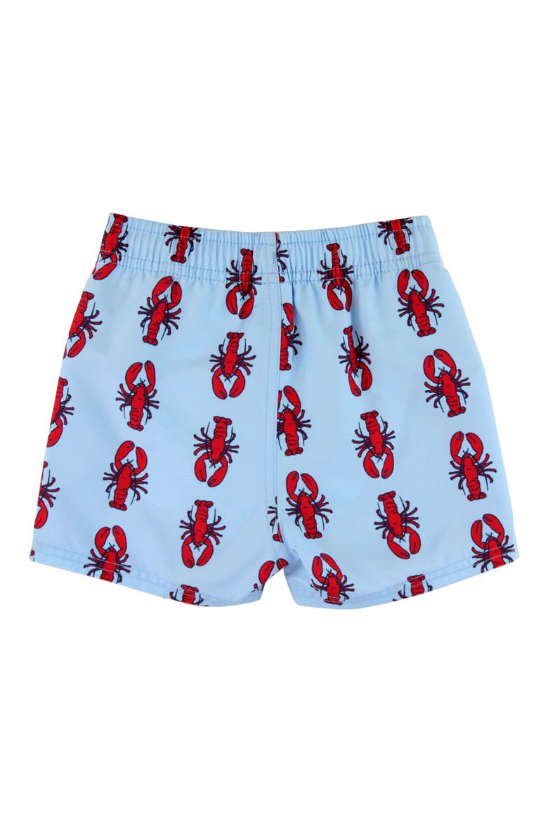 Kids' My Little Lobster Print Swim Trunks, Alternate, color, MY LITTLE LOBSTER