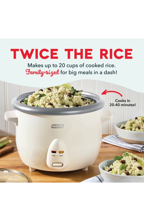 Dash Family Rice Cooker In White