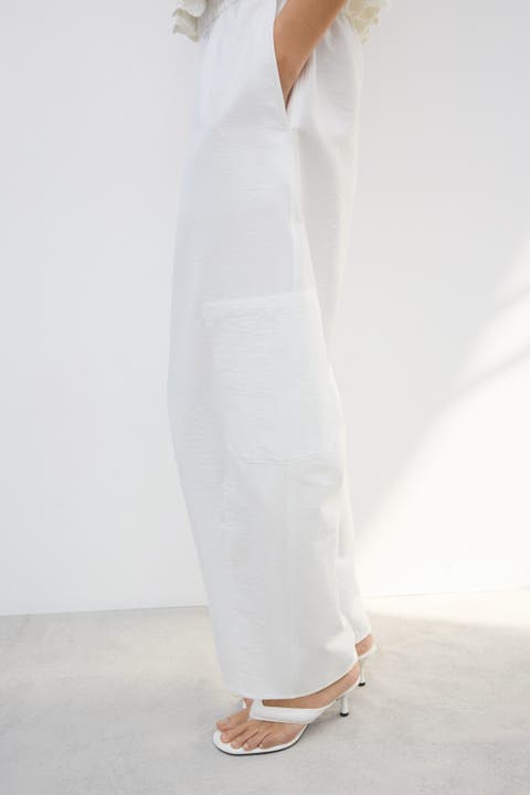 Balloon-leg cargo pants