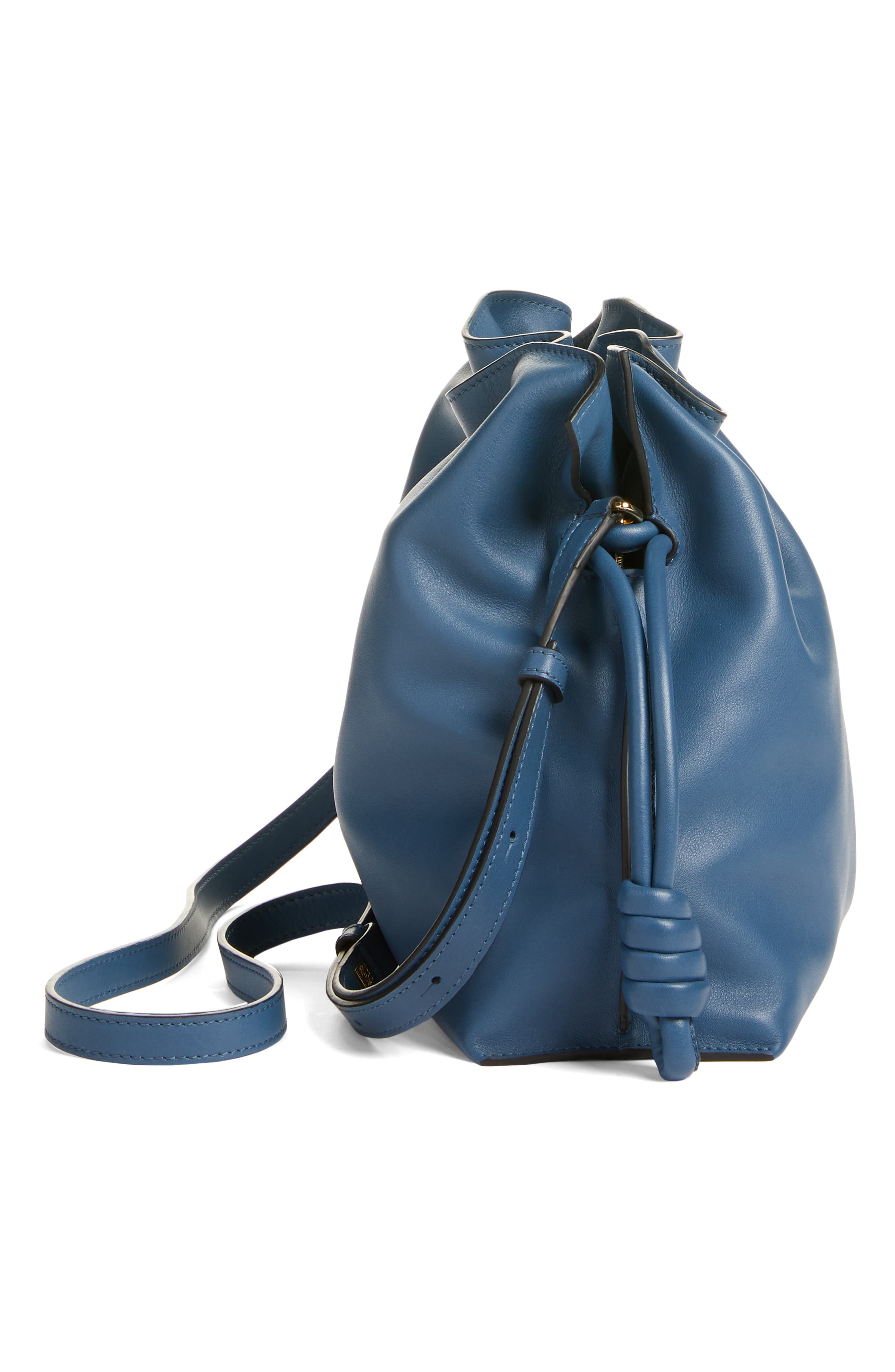 Loewe Flamenco Knot Leather Clutch, Alternate, color, 